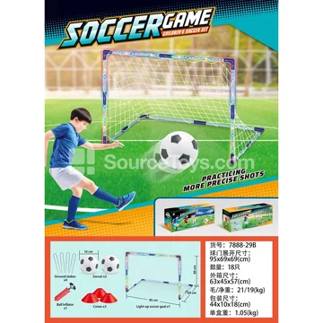 Light-up Single-goal Soccer Goal (White Net)