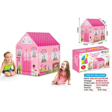 Princess Play Tent with 50 Ocean Balls