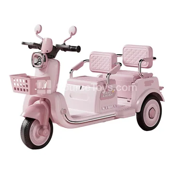Electric Three-Wheel Dual-Seat Dual-Drive Motorcycle
