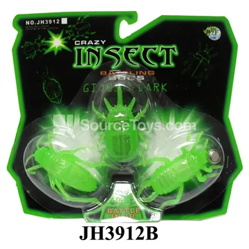 Glow-in-the-Dark Electric Bouncy Insect (1 Insect + 2 Shells)