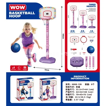 Pink Light-Up Basketball Hoop