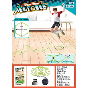 Small Hexagon Fitness Ring (Green)