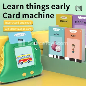 Bilingual Card Reader  Dinosaur Design (112 Cards, Arabic + English)