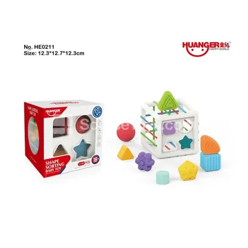 Square Shape Sorter with Building Blocks