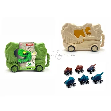 Dinosaur Bone Storage Truck Model A Scene Set / B Dinosaur Truck Set Sound and Light Version Unpainted 2 Colors Assorted A/B Sets Not Mixed