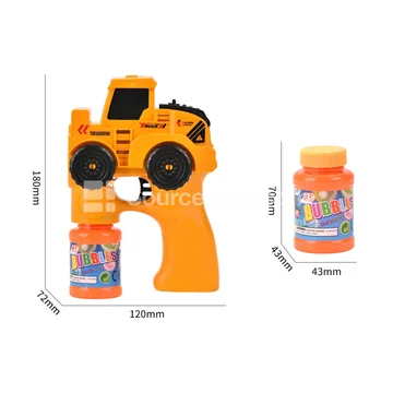 Construction Vehicle Bubble Gun with Lights