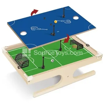 80898 2-in-1 Reversible Wooden Tabletop Game Table