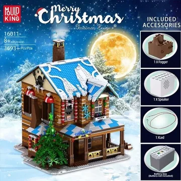 Christmas House with Lights, Music, and Simulated Steam Chimney