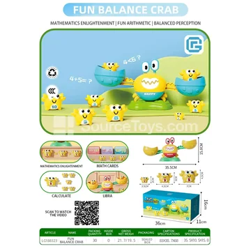 Educational Balance Crab Toy