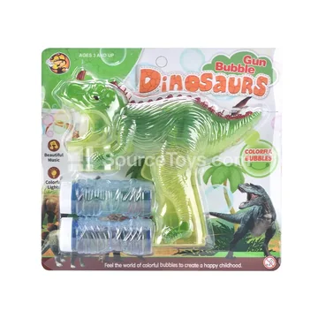 Transparent Dinosaur Bubble Gun