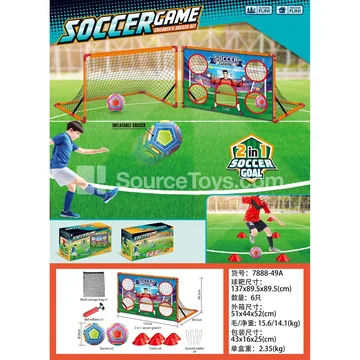 Folding Soccer Goal Set