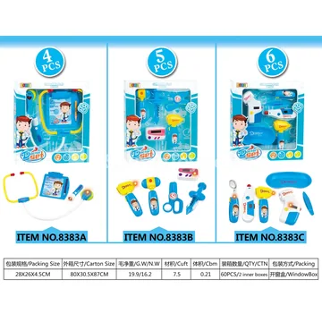 Pretend-Play Medical Kit Set with Window Box, Lights & Sounds