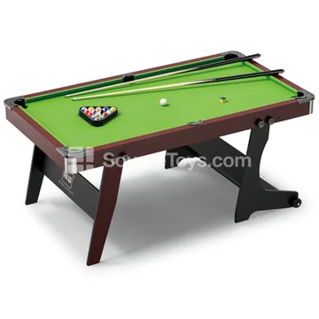 XJ8882 1.8M Foldable Pool Table with Cues and Balls