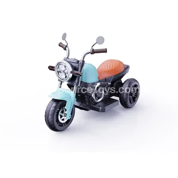 Electric 3-Wheel Ride-On Motorcycle (Red, Blue, White, Yellow, Pink)