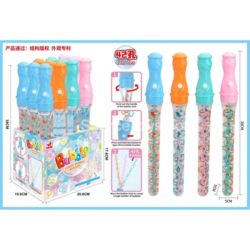 Multi-Hole Bubble Wand with 3 Brushes