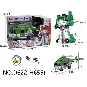 DIY Assembly Transforming Helicopter Model Kit (D622-H655F)