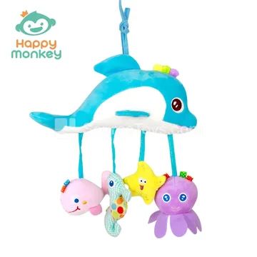 Plush Cartoon Animal Crib Toy