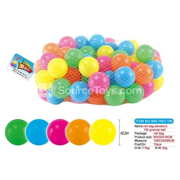 Mesh Bag Hang Tag 100-Piece 6cm Ocean Balls