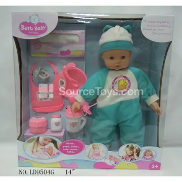 14 inch Pacifier Baby Doll Romper Set with Bib and Accessories