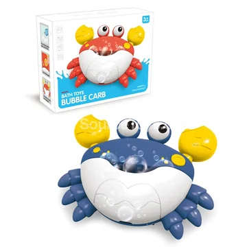 Bubble-Blowing Crab Bath Toy (Rechargeable)