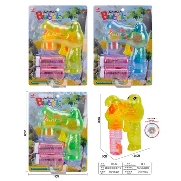 Crocodile Bubble Gun with Lights