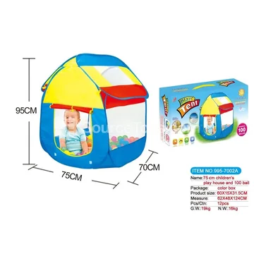 Playhouse with 100-Piece 6cm Ball Pit Balls
