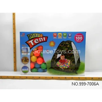 Kids Play Tent with 100 Balls (Army Green)