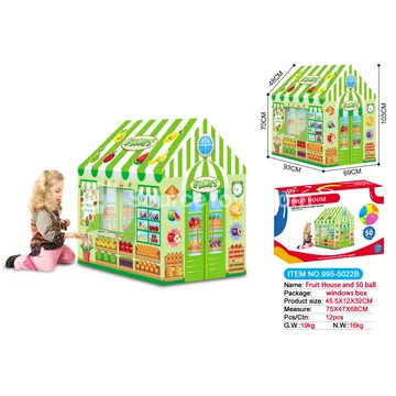 Play Tent Fruit House with 50 Ocean Balls