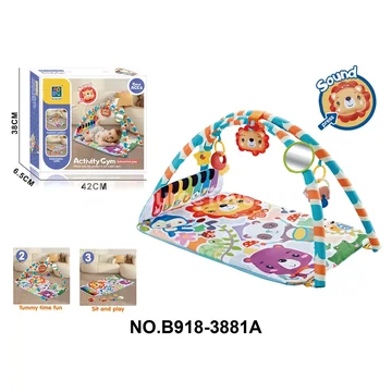 Baby Play Mat with Lion Plush and Music