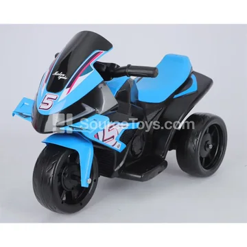 Electric Ride-On Motorcycle Tricycle (Red, Blue, White, Green)