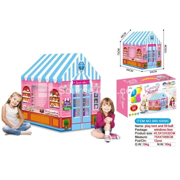 Candy House Play Tent with 50 Ocean Balls