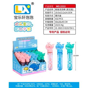 Whale Bubble Sticks 24pcs 35ml