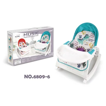 Dinosaur Multifunctional Tray Rocking Chair