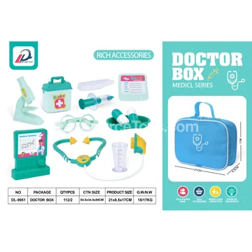 Doctor Pretend-Play Kit in Carrying Case (400D Eco Fabric)