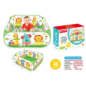 Ball pit with 40 pcs 5.5 cm play balls