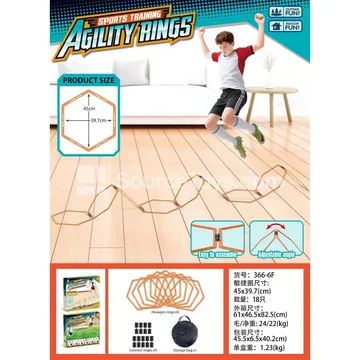 Small Hexagon Fitness Training Ring (Orange)