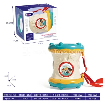 Double-sided Movable Waist Drum Toy