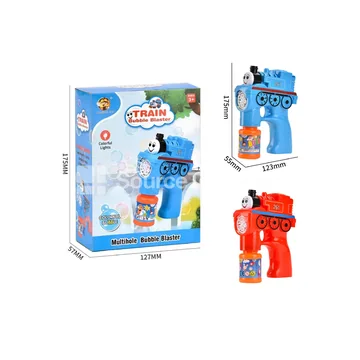Multi-hole Train Bubble Gun (with Lights)