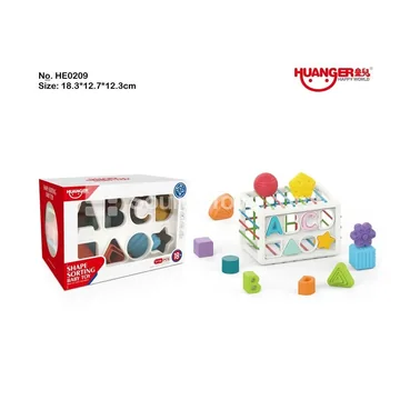 Rectangular Shape Sorter with Building Blocks