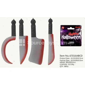 Prop Knife with Fake Blood 4 Styles