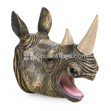 Rhino Hand Puppet Head (Hanging Card + Dust Cover)