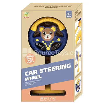 Standing Steering Wheel Cartoon Bear Toy