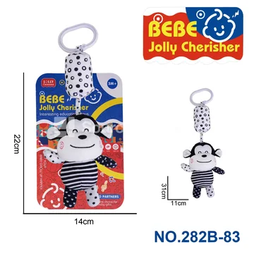 Baby Educational Plush Monkey Wind Chime Hanging
