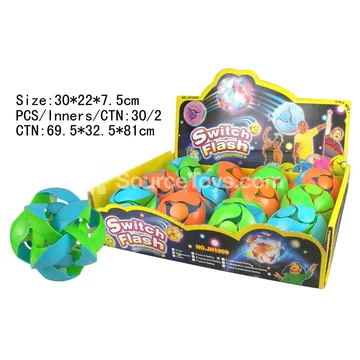 Mini Color-Changing Light-Up Ball, 12pcs per Display Box