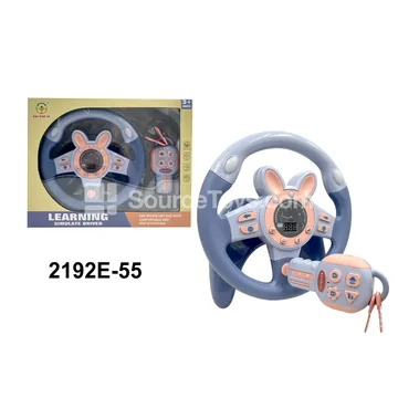Steering Wheel Toy Digital Driving Simulation Bunny Blue
