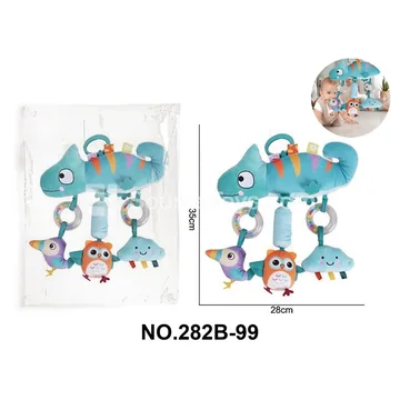 Educational Baby Multi-Function Car Hanging Blue Dinosaur Set