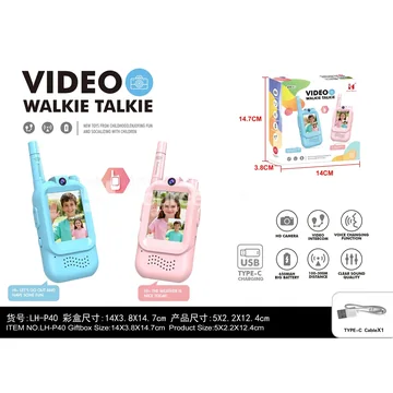2.4G Visual Walkie-Talkie Red/Blue