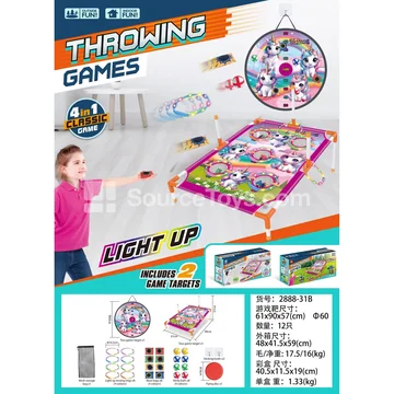 Unicorn Light-Up Ring Toss Target Stand