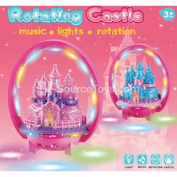 Transparent Castle with Lights and Music