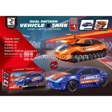 Electric Steering Light & Music Car to Tank